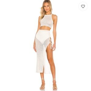 Camila Coelho Offshore crop and skirt set